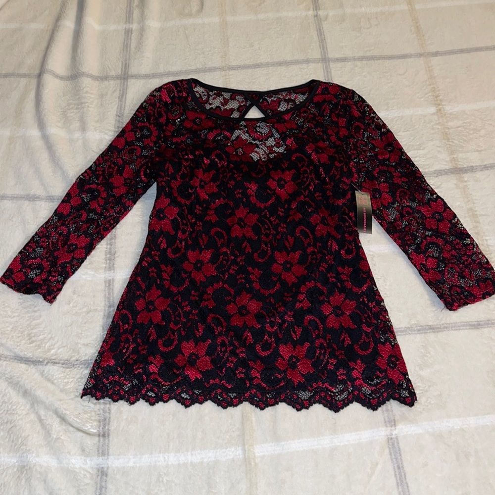 No boundaries lace shirt